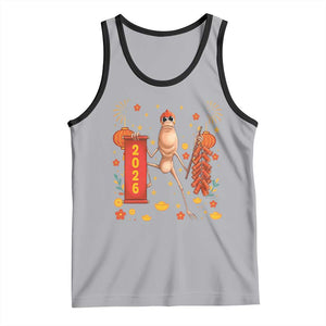 Marcus The Worm Lunar New Year Meme Tank Top Trendy Gag Gift TS12 Athletic Heather Black Print Your Wear