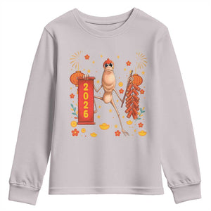 Marcus The Worm Lunar New Year Meme Youth Sweatshirt Trendy Gag Gift TS12 Ice Gray Print Your Wear
