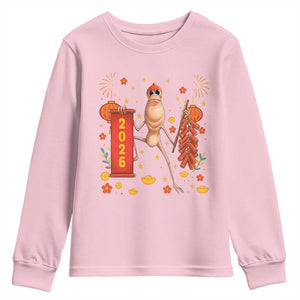 Marcus The Worm Lunar New Year Meme Youth Sweatshirt Trendy Gag Gift TS12 Light Pink Print Your Wear