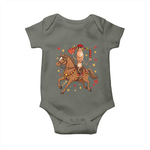 Funny Marcus The Worm Lunar New Year Baby Onesie Viral Meme TS12 Military Green Print Your Wear