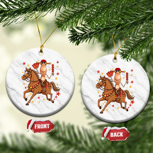 Funny Marcus The Worm Lunar New Year Ceramic Ornament Viral Meme TS12 1pc White Marble Print Your Wear
