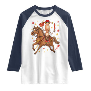 Funny Marcus The Worm Lunar New Year Raglan Shirt Viral Meme TS12 White Navy Print Your Wear