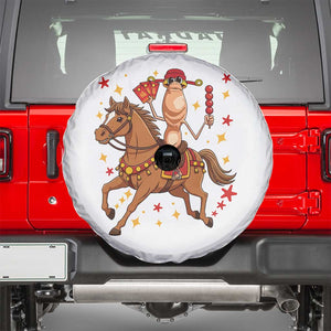 Funny Marcus The Worm Lunar New Year Spare Tire Cover Viral Meme TS12 White Print Your Wear