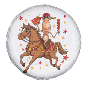 Funny Marcus The Worm Lunar New Year Spare Tire Cover Viral Meme TS12 Print Your Wear