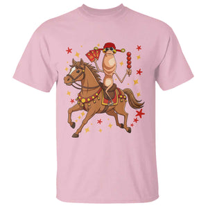 Funny Marcus The Worm Lunar New Year T Shirt Viral Meme TS12 Light Pink Print Your Wear