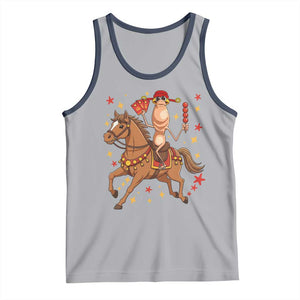 Funny Marcus The Worm Lunar New Year Tank Top Viral Meme TS12 Athletic Heather Navy Print Your Wear