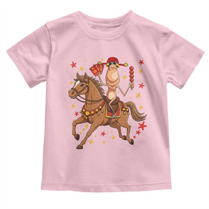 Funny Marcus The Worm Lunar New Year Toddler T Shirt Viral Meme TS12 Light Pink Print Your Wear
