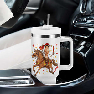 Funny Marcus The Worm Lunar New Year Tumbler With Handle Viral Meme TS12 Print Your Wear