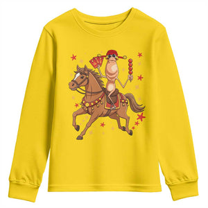 Funny Marcus The Worm Lunar New Year Youth Sweatshirt Viral Meme TS12 Daisy Print Your Wear