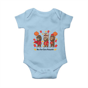 Funny New Year Same Assquatch Baby Onesie Bigfoot Lover TS12 Light Blue Print Your Wear