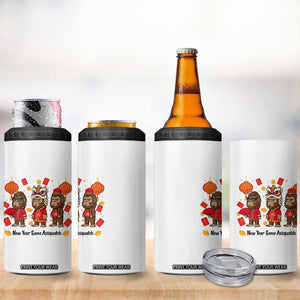 Funny New Year Same Assquatch 4 in 1 Can Cooler Tumbler Bigfoot Lover TS12 Print Your Wear