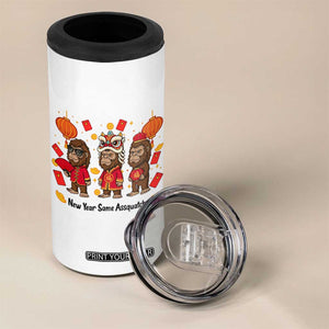 Funny New Year Same Assquatch 4 in 1 Can Cooler Tumbler Bigfoot Lover TS12 Print Your Wear