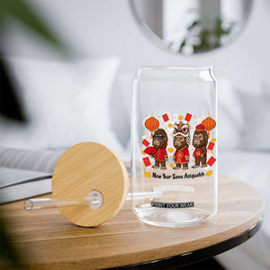 Funny New Year Same Assquatch Glass Can Bigfoot Lover TS12 Print Your Wear
