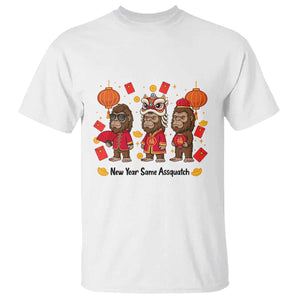 Funny New Year Same Assquatch T Shirt Bigfoot Lover TS12 White Print Your Wear