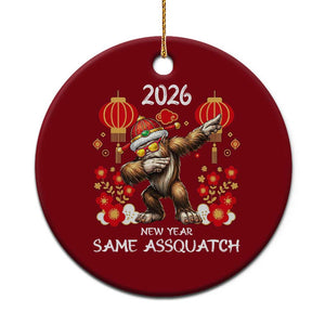 Bigfoot Lunar New Year Ceramic Ornament Funny Same Assquatch TS12 1pc Red Print Your Wear