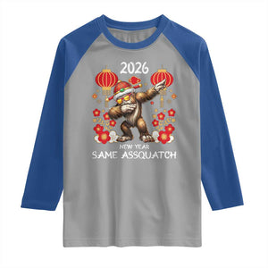 Bigfoot Lunar New Year Raglan Shirt Funny Same Assquatch TS12 Sport Gray Royal Print Your Wear