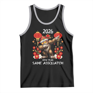 Bigfoot Lunar New Year Tank Top Funny Same Assquatch TS12 Black Athletic Heather Print Your Wear