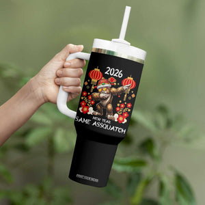 Bigfoot Lunar New Year Tumbler With Handle Funny Same Assquatch TS12 Print Your Wear