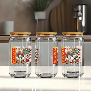 Cute Horse Dragon Dance Glass Can Lunar New Year TS12 Print Your Wear