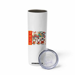 Cute Horse Dragon Dance Skinny Tumbler Lunar New Year TS12 Print Your Wear