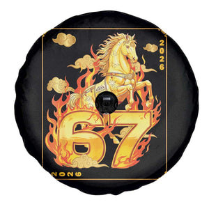 Funny Horse Six Seven Meme Spare Tire Cover Happy Lunar New Year TS12 Print Your Wear