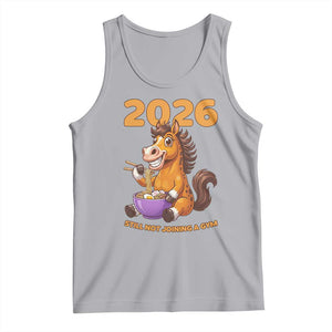 Still Not Joining A Gym Lunar New Year Tank Top Funny Horse Eating Ramen TS12 Athletic Heather Print Your Wear