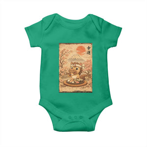 Funny Horse Eating Sushi Baby Onesie Japanese Noodle Lover TS12 Irish Green Print Your Wear