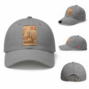 Funny Horse Eating Sushi Baseball Cap Japanese Noodle Lover TS12 Baseball Cap Universal Fit Sport Gray Print Your Wear
