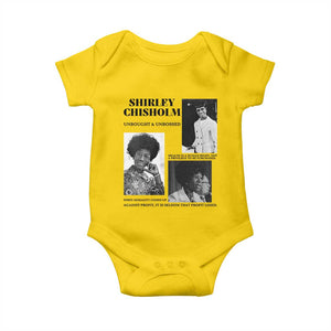 Shirley Chisholm Unbought And Unbossed Baby Onesie Vintage Feminist Poster TS12 Daisy Print Your Wear