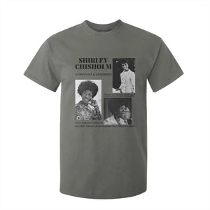 Shirley Chisholm Unbought And Unbossed T Shirt For Kid Vintage Feminist Poster TS12 Military Green Print Your Wear
