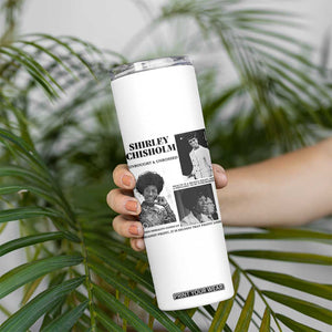 Shirley Chisholm Unbought And Unbossed Skinny Tumbler Vintage Feminist Poster TS12 Print Your Wear