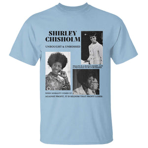 Shirley Chisholm Unbought And Unbossed T Shirt Vintage Feminist Poster TS12 Light Blue Print Your Wear