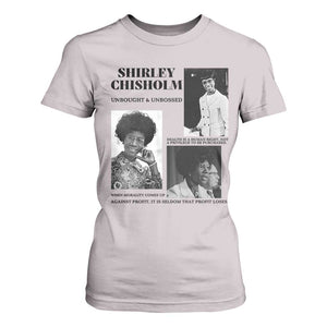 Shirley Chisholm Unbought And Unbossed T Shirt For Women Vintage Feminist Poster TS12 Ice Gray Print Your Wear