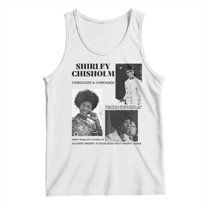 Shirley Chisholm Unbought And Unbossed Tank Top Vintage Feminist Poster TS12 White Print Your Wear