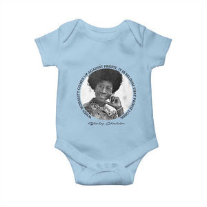 Shirley Chisholm Civil Rights Leader Quote Baby Onesie When Morality Meets Profit TS12 Light Blue Print Your Wear