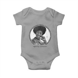 Shirley Chisholm Civil Rights Leader Quote Baby Onesie When Morality Meets Profit TS12 Sport Gray Print Your Wear
