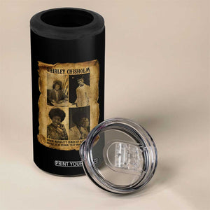 Vintage Shirley Chisholm 4 in 1 Can Cooler Tumbler When Morality Meets Profit Quote TS12 Print Your Wear