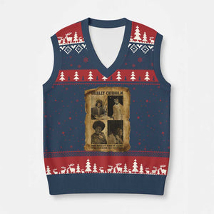 Vintage Shirley Chisholm V-Neck Knit Sweater Vest When Morality Meets Profit Quote TS12 Navy Red Print Your Wear