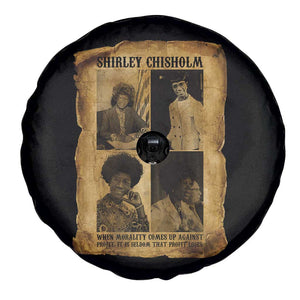 Vintage Shirley Chisholm Spare Tire Cover When Morality Meets Profit Quote TS12 Print Your Wear