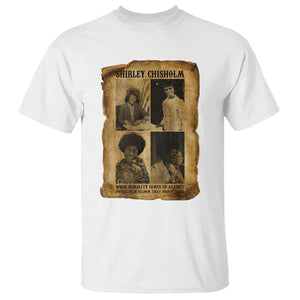 Vintage Shirley Chisholm T Shirt When Morality Meets Profit Quote TS12 White Print Your Wear