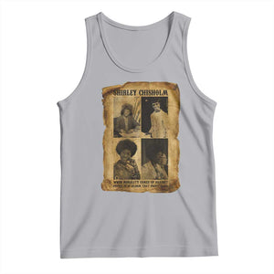 Vintage Shirley Chisholm Tank Top When Morality Meets Profit Quote TS12 Athletic Heather Print Your Wear