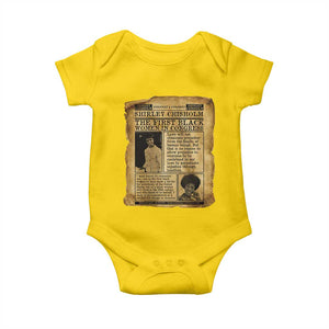 Vintage Newspaper Shirley Chisholm Baby Onesie First Black Woman In Congress TS12 Daisy Print Your Wear