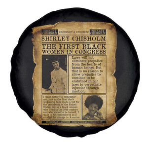 Vintage Newspaper Shirley Chisholm Spare Tire Cover First Black Woman In Congress TS12 Print Your Wear