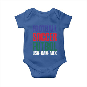 Canada Mexico USA Baby Onesie Football Fan Gift TS12 Royal Blue Print Your Wear