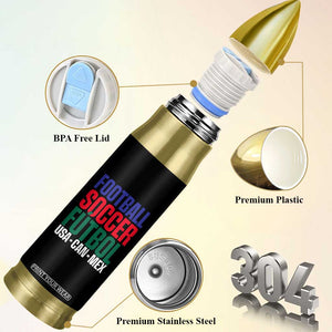 Canada Mexico USA Bullet Tumbler Football Fan Gift TS12 Print Your Wear