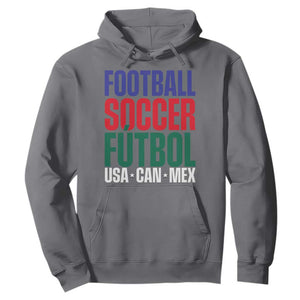 Canada Mexico USA Hoodie Football Fan Gift TS12 Charcoal Print Your Wear