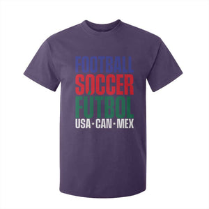 Canada Mexico USA T Shirt For Kid Football Fan Gift TS12 Purple Print Your Wear