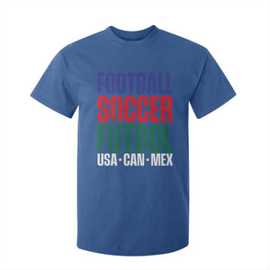 Canada Mexico USA T Shirt For Kid Football Fan Gift TS12 Royal Blue Print Your Wear