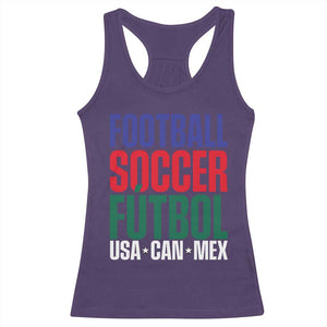 Canada Mexico USA Racerback Tank Top Football Fan Gift TS12 Purple Print Your Wear