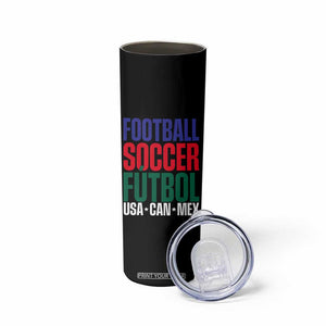 Canada Mexico USA Skinny Tumbler Football Fan Gift TS12 Print Your Wear